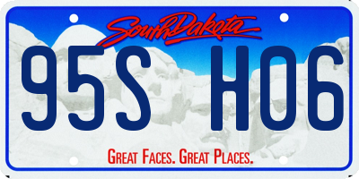 SD license plate 95SH06
