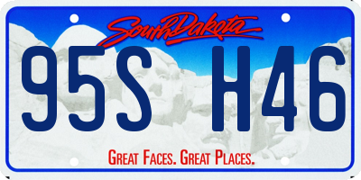 SD license plate 95SH46