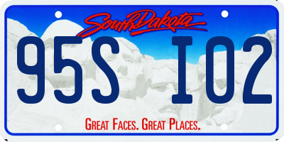 SD license plate 95SI02