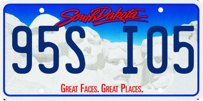 SD license plate 95SI05