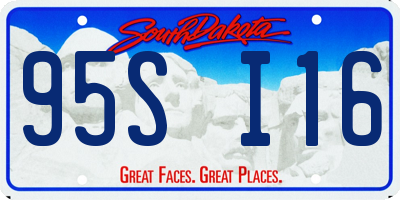 SD license plate 95SI16