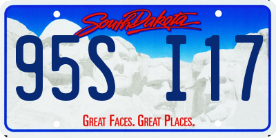 SD license plate 95SI17