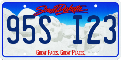 SD license plate 95SI23