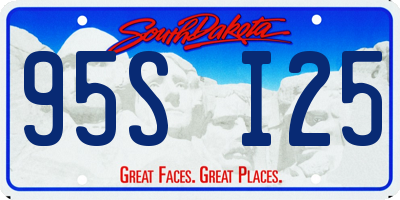 SD license plate 95SI25