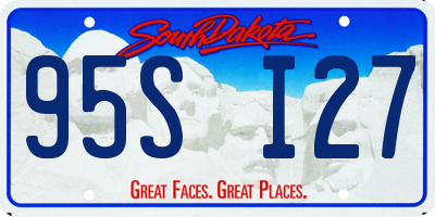 SD license plate 95SI27
