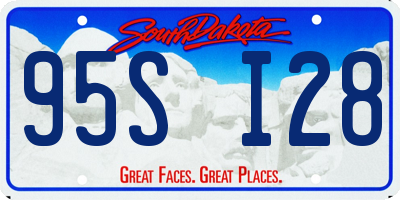 SD license plate 95SI28