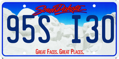 SD license plate 95SI30