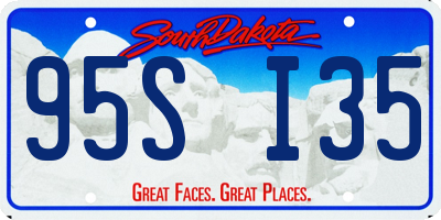 SD license plate 95SI35