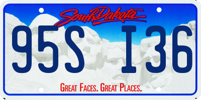 SD license plate 95SI36