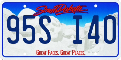 SD license plate 95SI40