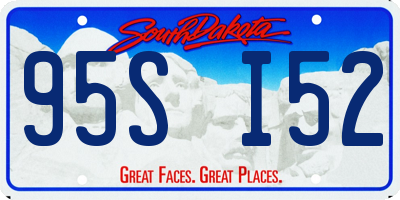 SD license plate 95SI52