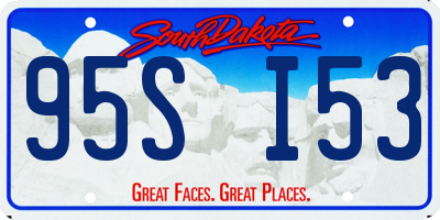 SD license plate 95SI53