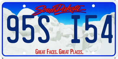 SD license plate 95SI54