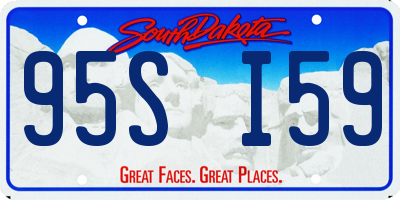 SD license plate 95SI59