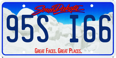 SD license plate 95SI66