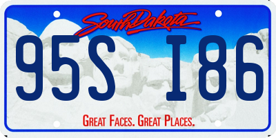 SD license plate 95SI86