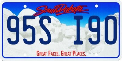 SD license plate 95SI90