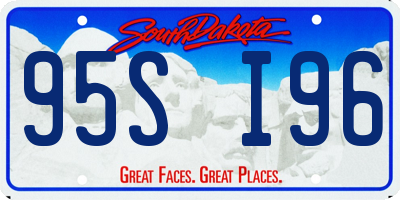 SD license plate 95SI96