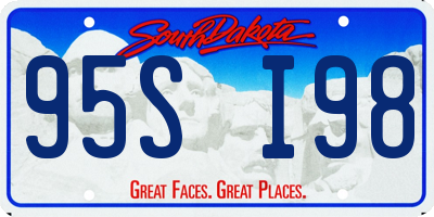SD license plate 95SI98
