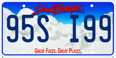 SD license plate 95SI99