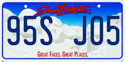 SD license plate 95SJ05