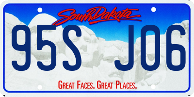 SD license plate 95SJ06