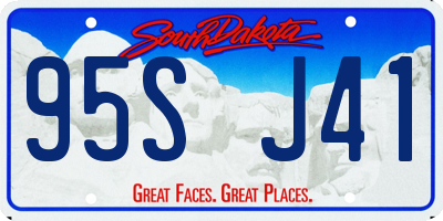 SD license plate 95SJ41