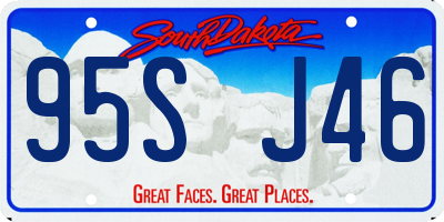 SD license plate 95SJ46