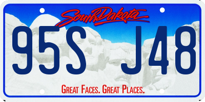 SD license plate 95SJ48