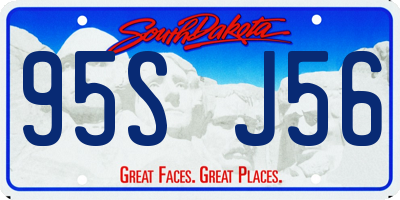 SD license plate 95SJ56