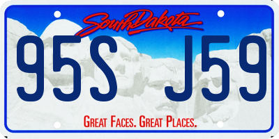 SD license plate 95SJ59