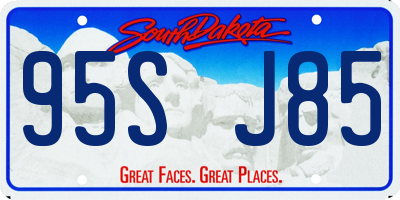 SD license plate 95SJ85