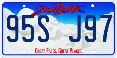 SD license plate 95SJ97