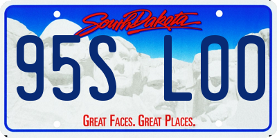 SD license plate 95SL00