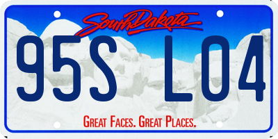 SD license plate 95SL04