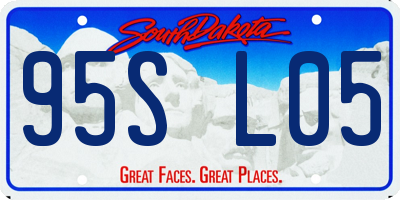 SD license plate 95SL05