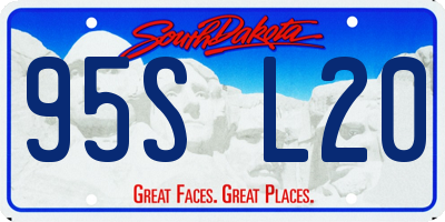 SD license plate 95SL20