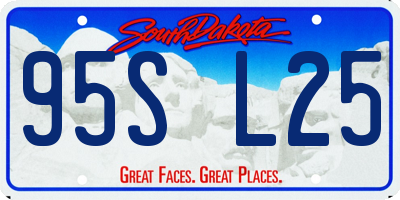 SD license plate 95SL25