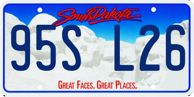SD license plate 95SL26