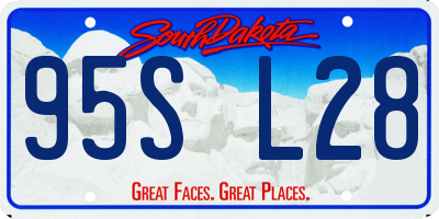SD license plate 95SL28