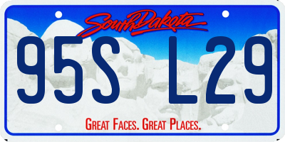 SD license plate 95SL29