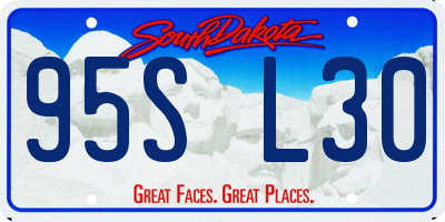 SD license plate 95SL30