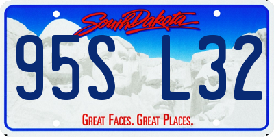 SD license plate 95SL32