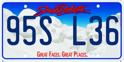 SD license plate 95SL36