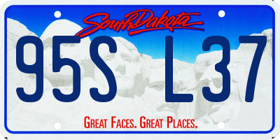 SD license plate 95SL37