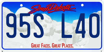 SD license plate 95SL40
