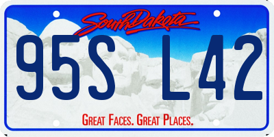 SD license plate 95SL42