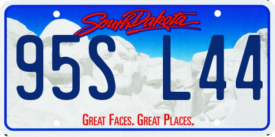 SD license plate 95SL44