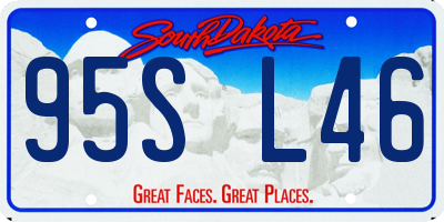 SD license plate 95SL46