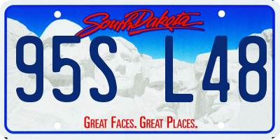 SD license plate 95SL48